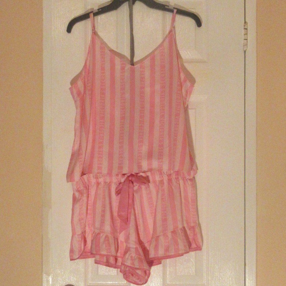 Modal Cami Set Victoria Secret Rose/ White XL